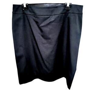 Anne Klein Black Midi Pencil Skirt - 16